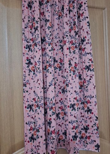 Pembe Desenli Uzun Bohem Etek - Görsel 4