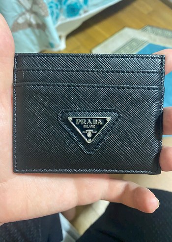 Prada Siyah Deri erkek Cüzdan