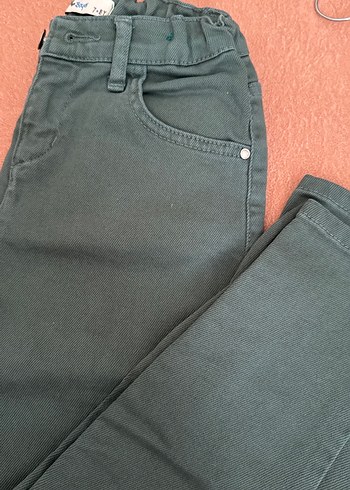 Civil Düğmeli Erkek Çocuk Yeşil Denim Pantolon