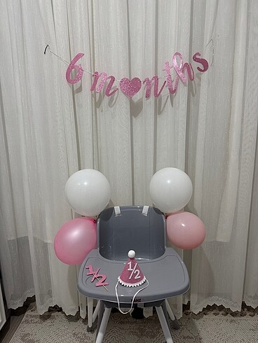6 AY SİMLİ PEMBE DUVAR SETİ