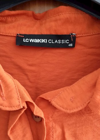 Düğmeli Uzun Kollu Kadın Keten Gömlek - Görsel 7