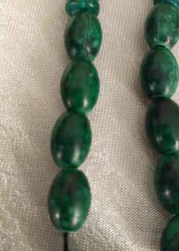 Koyu Yeşil Erkek Tesbih Minimalist Stil - Görsel 3