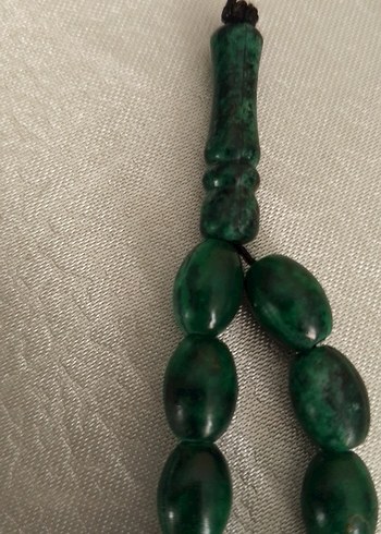 Koyu Yeşil Erkek Tesbih Minimalist Stil - Görsel 4