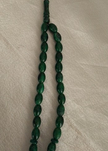 Koyu Yeşil Erkek Tesbih Minimalist Stil - Görsel 2