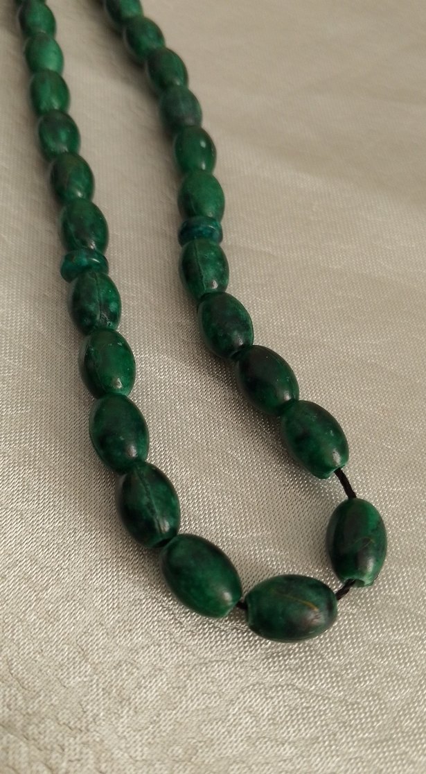 Koyu Yeşil Erkek Tesbih Minimalist Stil - Görsel 5