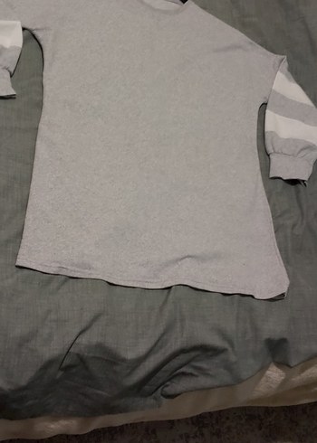 Gri Kadın Uzun Kollu Sweatshirt - Görsel 4