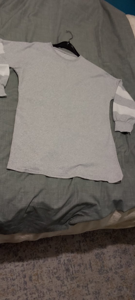 Gri Kadın Uzun Kollu Sweatshirt - Görsel 4