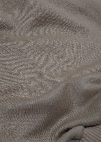 Bej Uzun Kollu Denim Detaylı Sweatshirt - Görsel 9