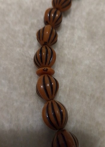 Koyu Bej Erkek Tesbih Boncukları - Görsel 2