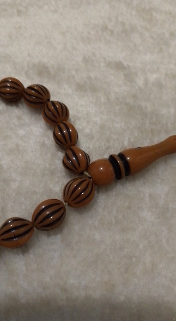 Koyu Bej Erkek Tesbih Boncukları - Görsel 4