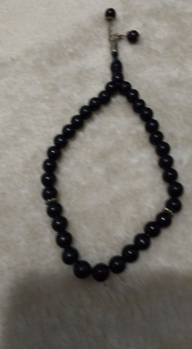 Siyah Gotik Erkek Tesbih - Görsel 5