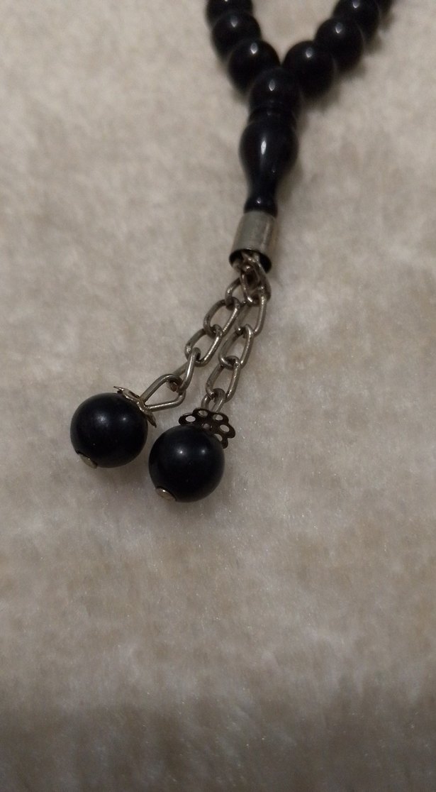 Siyah Gotik Erkek Tesbih - Görsel 2