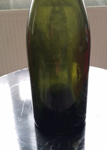 Koyu haki renkli cam şişe - Görsel 4