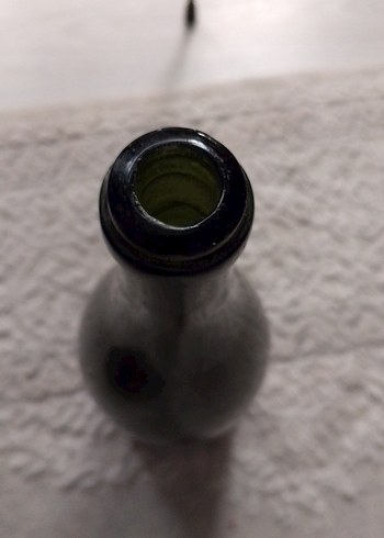 Koyu haki renkli cam şişe - Görsel 6