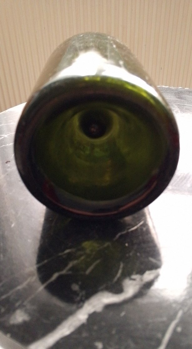 Koyu haki renkli cam şişe - Görsel 5