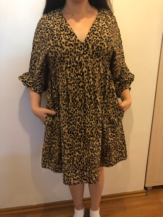 Zara Zara leopar elbise 