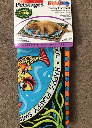 Petstages madcap swishy fishy mat kedi halisi