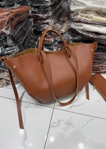 Mango Siyah Minimalist Deri Kadın Çanta