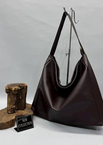 Mango Minimalist Siyah Deri Kadın Omuz Çantası