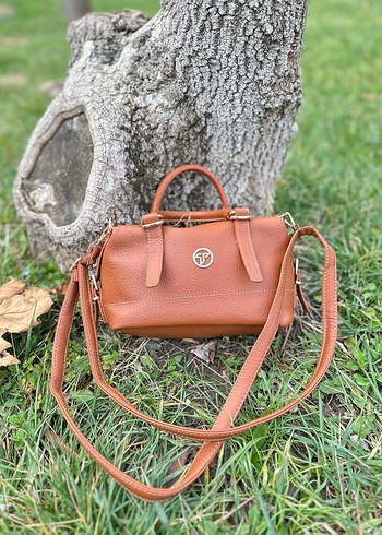 Mavi Deri Kadın El Çantası - Görsel 2