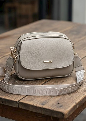 Mavi Deri Tokalı Kadın Çanta - Görsel 3