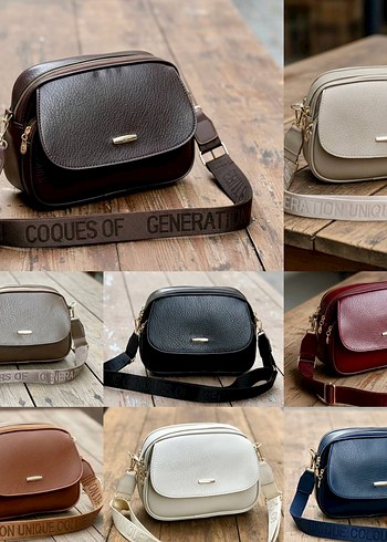 Mavi Deri Tokalı Kadın Çanta - Görsel 9