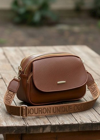 Mavi Deri Tokalı Kadın Çanta - Görsel 6