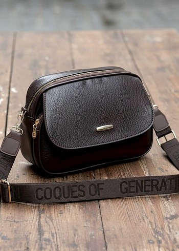 Bordo Deri Kadın Çanta - Görsel 5