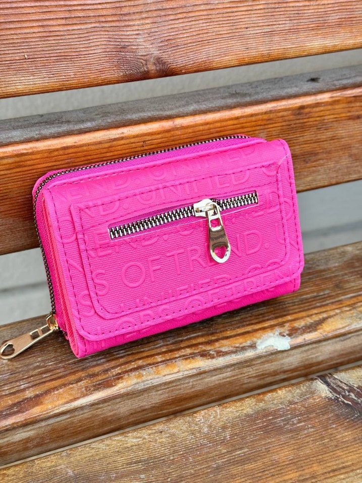 Turuncu Deri Fermuarlı Kadın Cüzdanı - Görsel 4