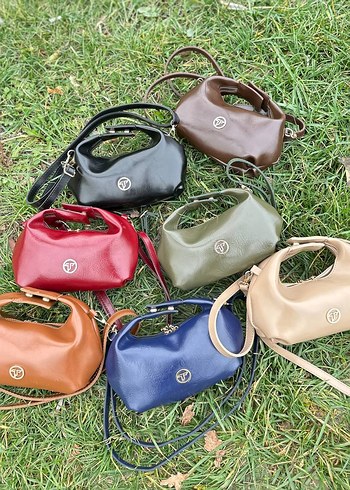 Kadın Deri Haki Çanta - Kemerli, Yılan Desenli - Görsel 5