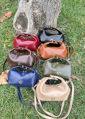 Kadın Deri Haki Çanta - Kemerli, Yılan Desenli - Görsel 4