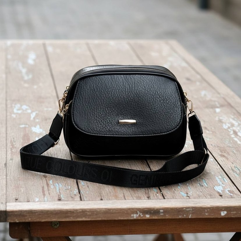 Kahverengi Deri Kadın Çanta - Görsel 4