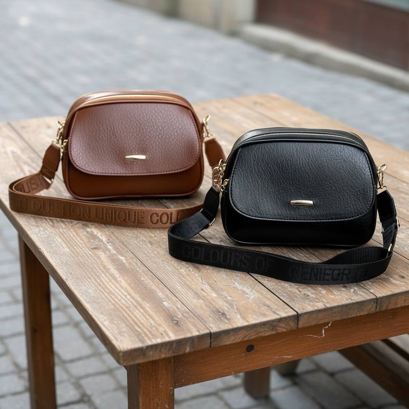 Kahverengi Deri Kadın Çanta - Görsel 2