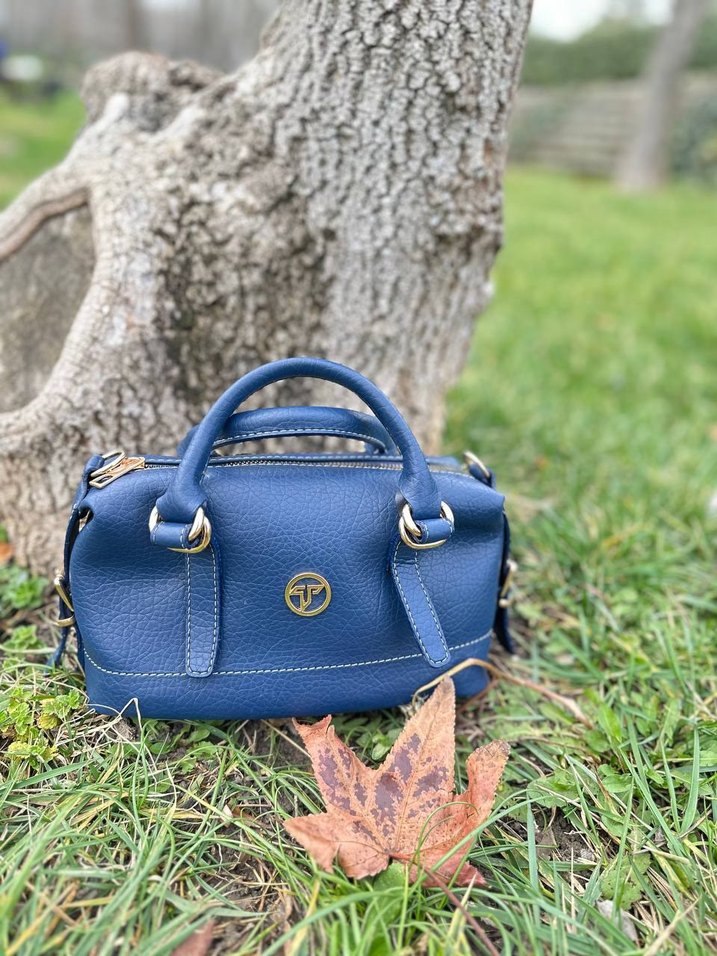 Klasik Stil Beyaz Deri Kadın Çanta - Görsel 5