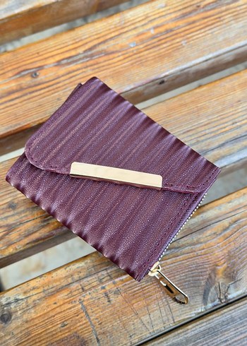 Kahverengi Deri Kadın Cüzdan - Görsel 8