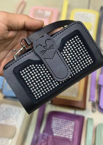 Pembe Taşlı Kemerli Deri Çocuk Cüzdanı - Görsel 8