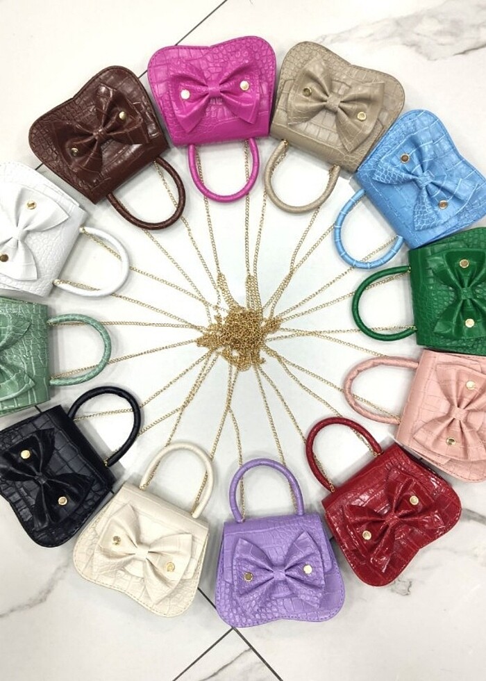 Anne kız kombini askılı çanta  - Görsel 2