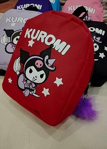 kuromi cocuk sırt çantası 21*25 cm - Görsel 2