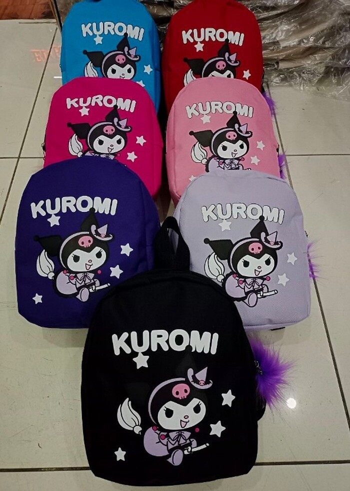 kuromi cocuk sırt çantası 21*25 cm - Görsel 3