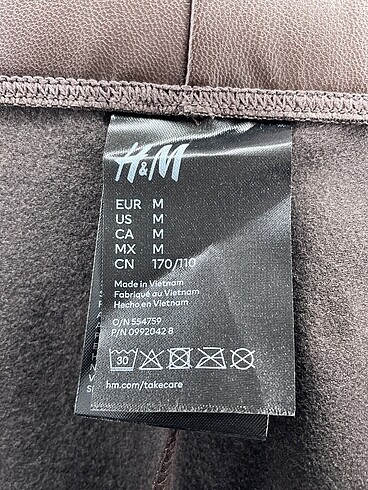 m Beden kahverengi Renk H&M Tayt / Spor taytı %70 İndirimli.