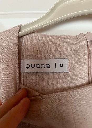 Bej Kadın Keten Uzun Elbise - Görsel 2