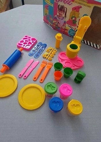 Renkli Barbie hamur Atölyesi Oyuncak Seti - Görsel 3
