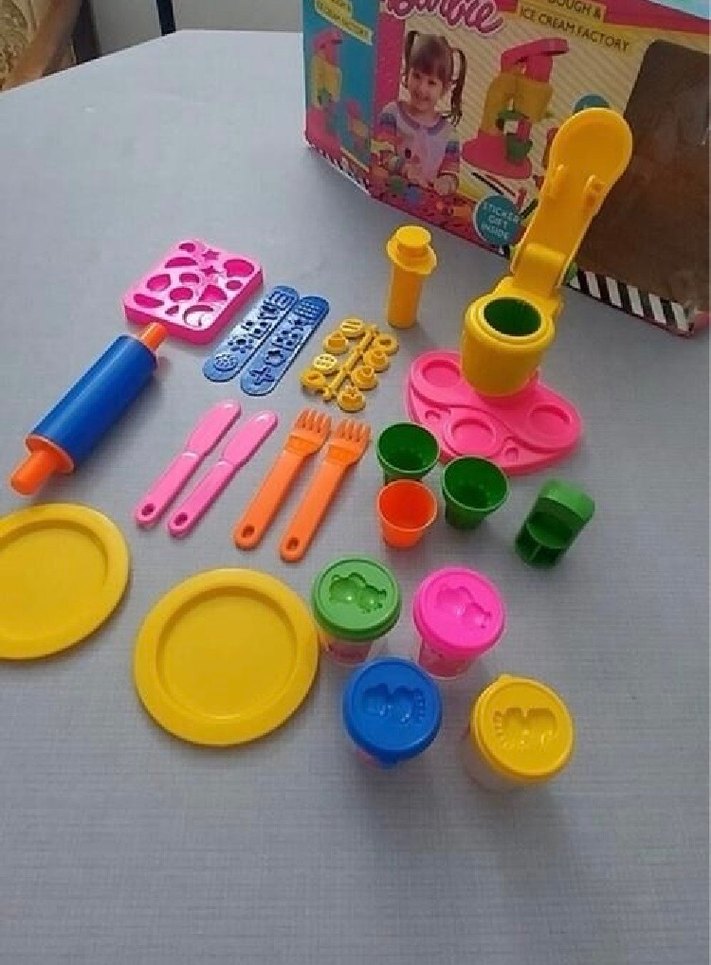 Renkli Barbie hamur Atölyesi Oyuncak Seti - Görsel 3