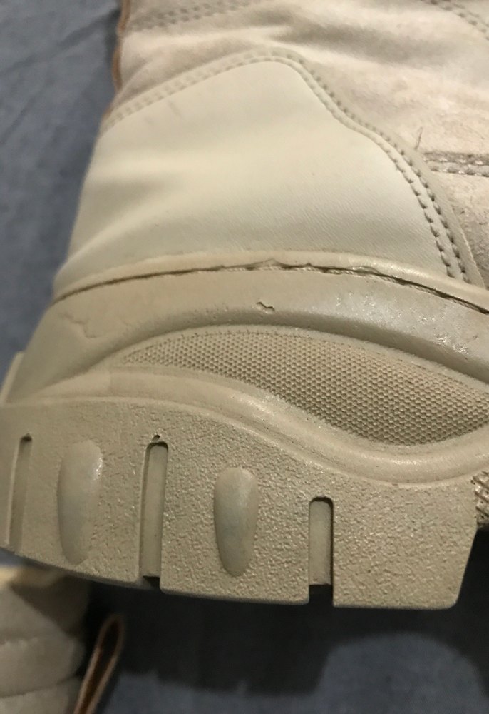 Bej Süet Kadın Platform Topuk Bot - Görsel 4