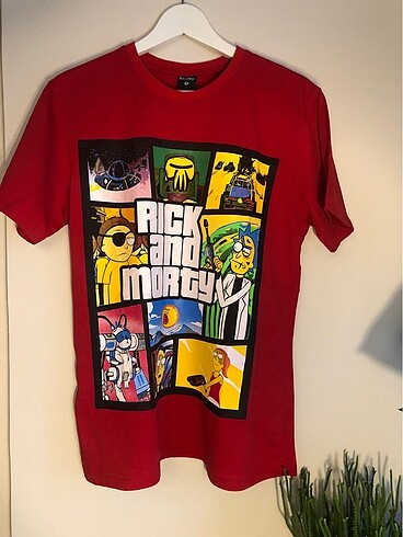 Rick and Morty Baskılı T-Shirt