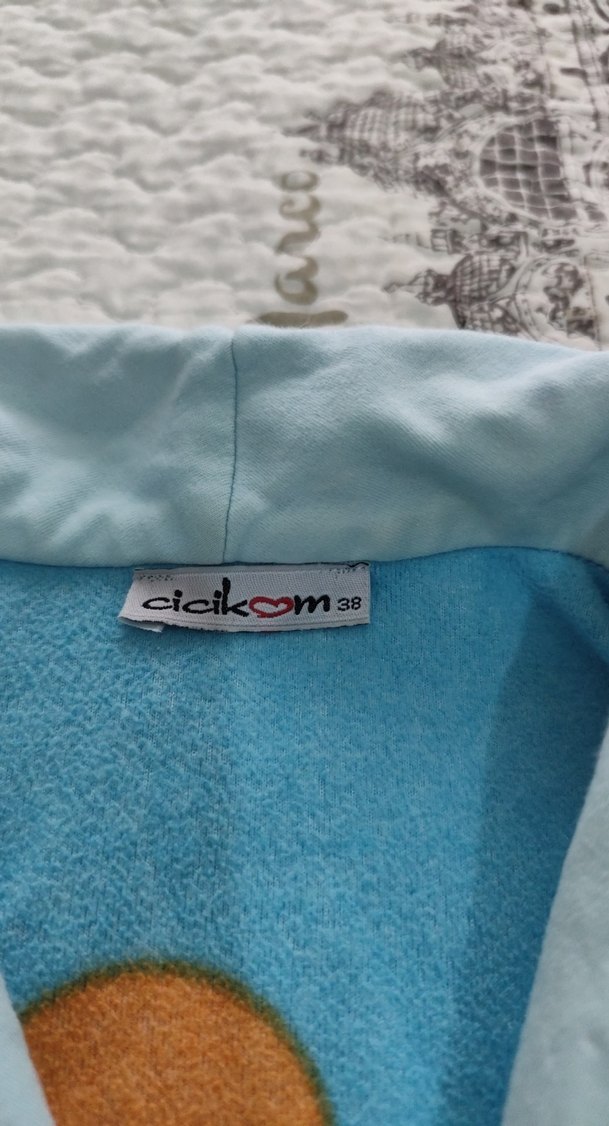 Renkli Puantiyeli Kadın polar Uzun Sabahlık - Görsel 3