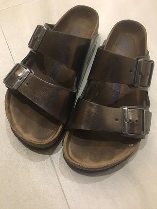 Birkenstock Birkenstock metalik terlik