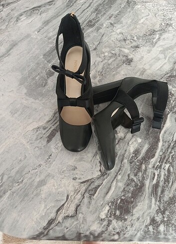 36,5 Beden Nine west gerçek deri topuklu ayakkabi
