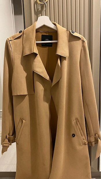m Beden camel Renk Zara trenckot