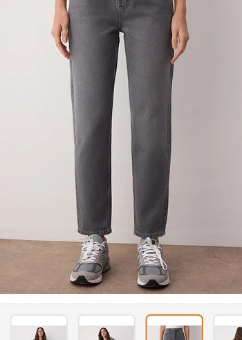 Gri Süet Kadın Jean Pantolon - Görsel 2